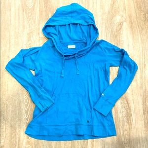 Blue Pullover Sweatshirt with Pocket